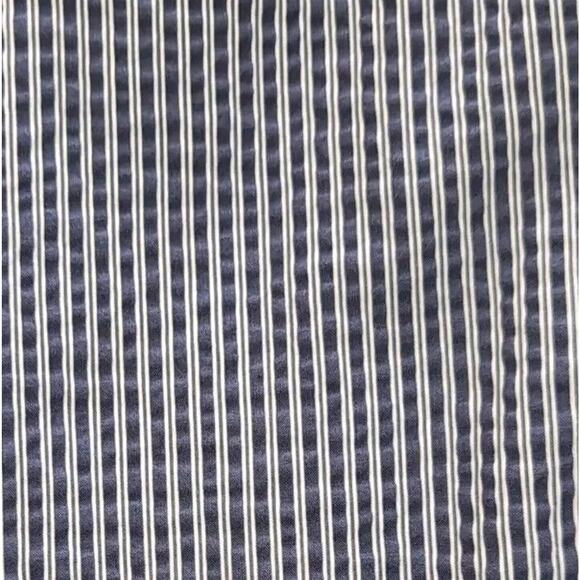 Cabi #5727 Top Blouse Women's Size S Small Navy White Seersucker Lace Cap Sleeve - Picture 14 of 15